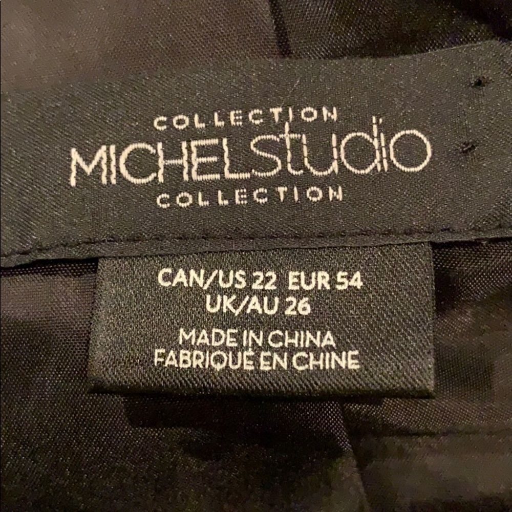 NWOT Michel Studio pinstripe boyfriend blazer s 22 - Picture 3 of 5
